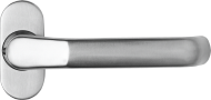 Solid stainless steel lever handle with separate escutcheon 251-280